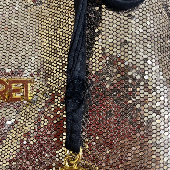 Victoria's Secret Glitter Gold Tote Bag - Picture 3 of 4